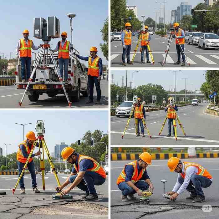 Professional surveying equipment and investigation services